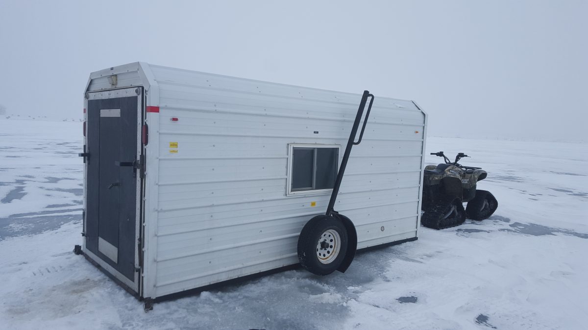 mobile ice fishing house